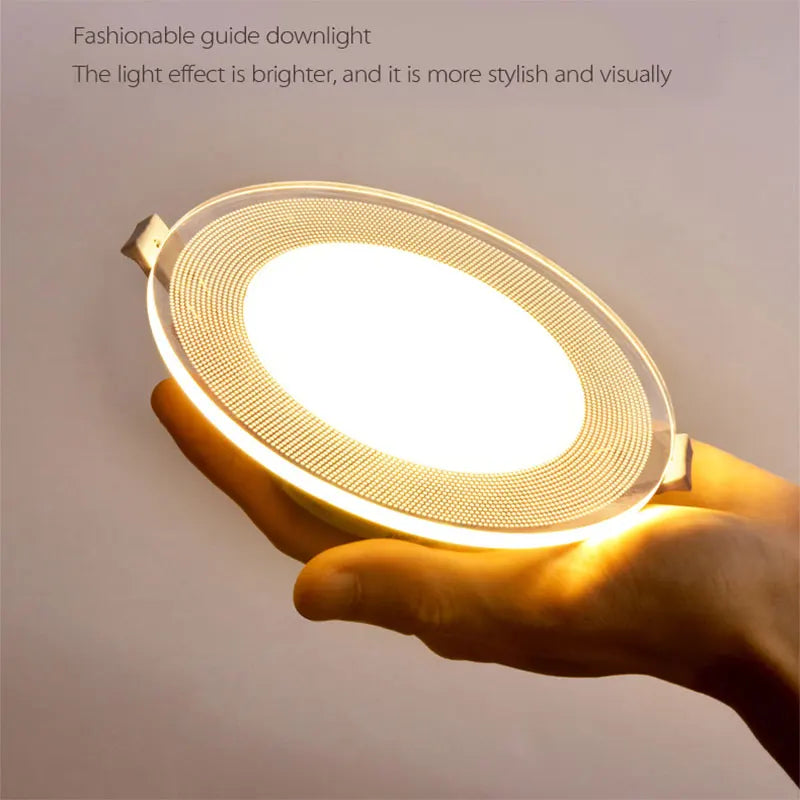 spots led 3w 5w 7w 9w blanc 6000k 3000k 4000k moderne clips acrylique 220v