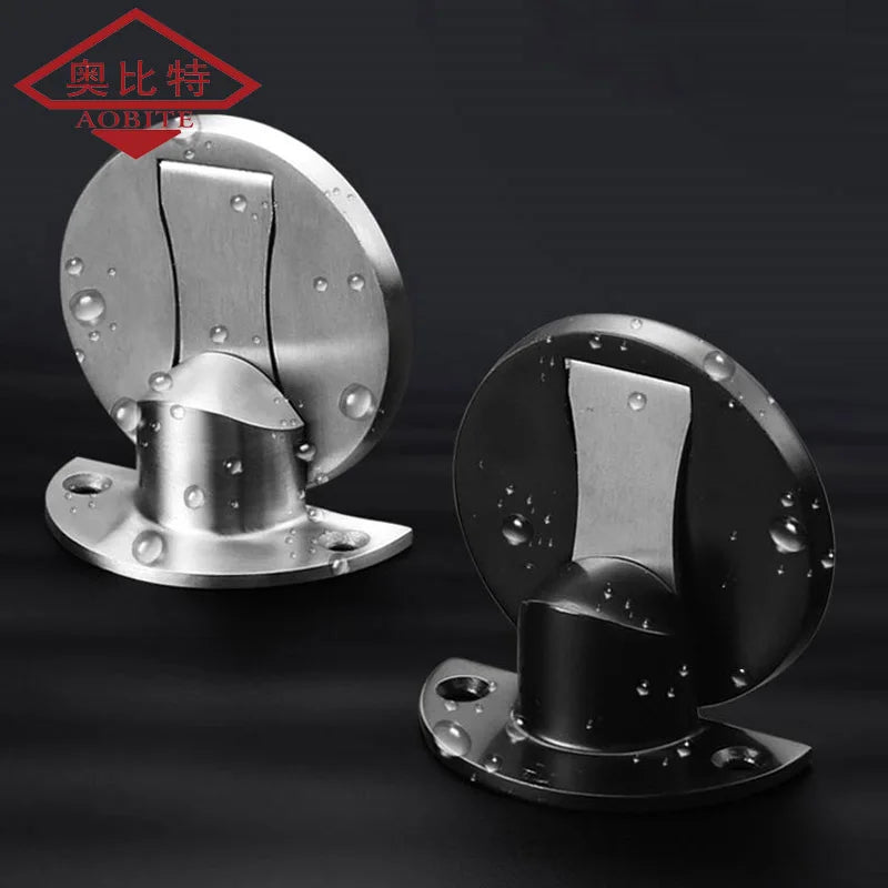 Butée de porte magnétique grise moderne