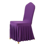 housses chaise unies classiques rouge rose jaune bleu violet elasthanne polyester mariage banquet