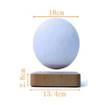Lampe lune flottante 3D rotative en action