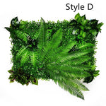 panneau végétal artificiel feuilles naturelles extérieur herbes variées stylisé accrochableextérieur vertbrunfoncé