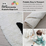 tapis rond moderne pois colorés multicolore blanc enfants salon chambreiaux