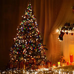 guirlande lumineuse led blanc doré décoration noël mariage fête intérieur aménagement maison moderne