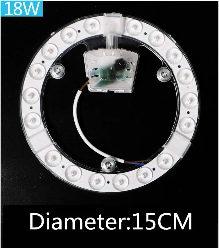 anneau lumineux led blanc moderne 12w 18w 24w 36w 48w vis connecteur électrique