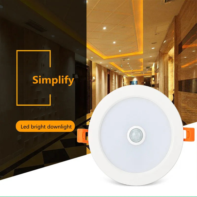 spot led encastrable capteur mouvement blanc moderne câbles 12w 18w 20w