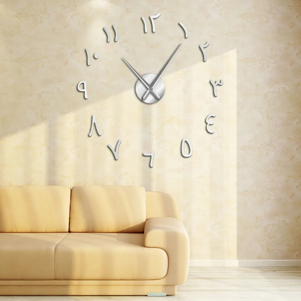 Vue de côté montrant l'épaisseur et le design circulaire de l'horloge murale
