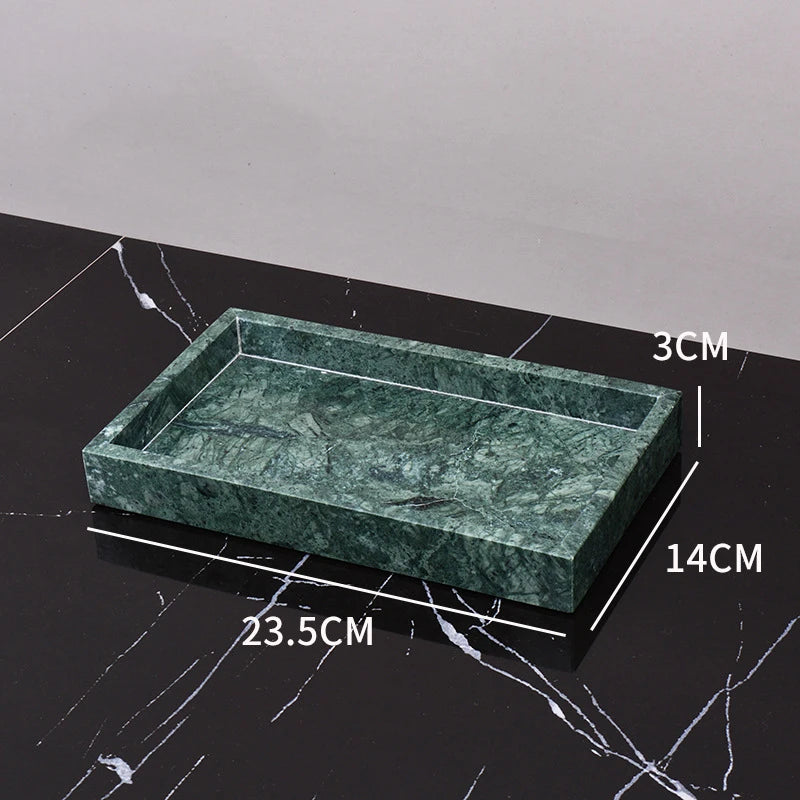 ensemble salle bain marbre vert doré distributeur savon porte brosse dents plateau rangement