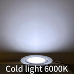 Spot LED ultra fin argenté moderne adhésif 55mm 12V 170mm câble