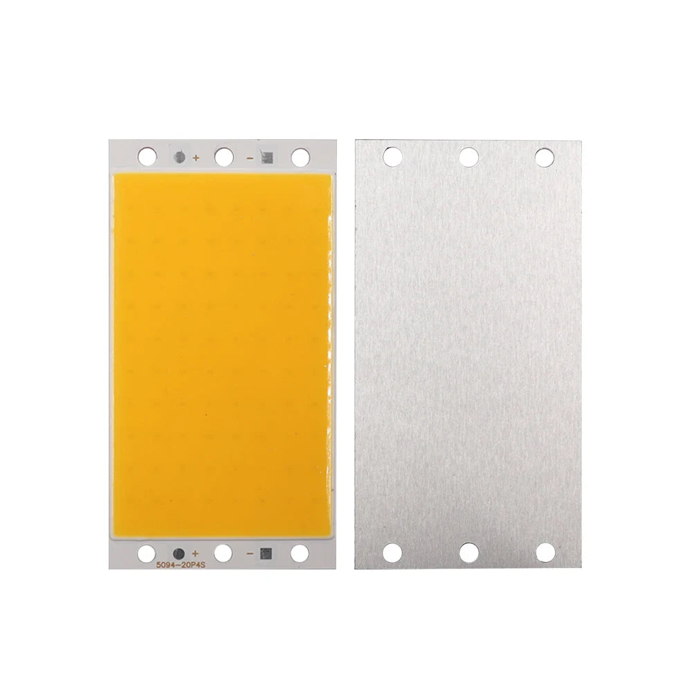 plaque led cob or gris moderne 1000lm 12v 50000h fixations