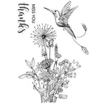 timbres décoratifs oiseaux fleurs calligraphie noir blanc bleu clair 100x150mmscrição floral illustration artisanale scrapbooking
