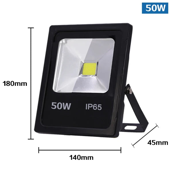 projecteur led noir moderne ip65 10w 30w 50w capteur mouvementextérieur clips