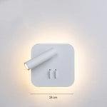 Lampes murales modernes LED blanc noir réglables 220V 110V chambre coucher entrée salle manger