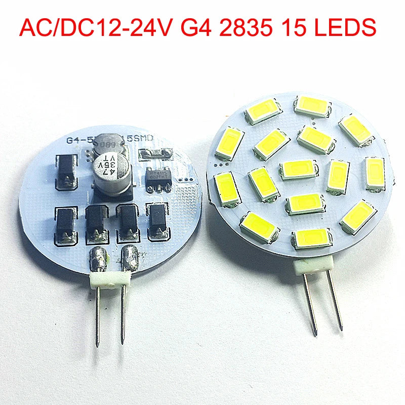 ampoule led 15 diodes blanc moderne 3w 2700k 6500k g4 ac dc12v24v 50000h