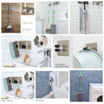 porte balai mural adhésif blanc gris vert moderne transparent pratique