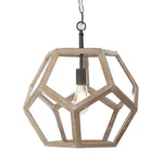 suspension lumineuse moderne bois blanc rose beige métallique chambre enfant