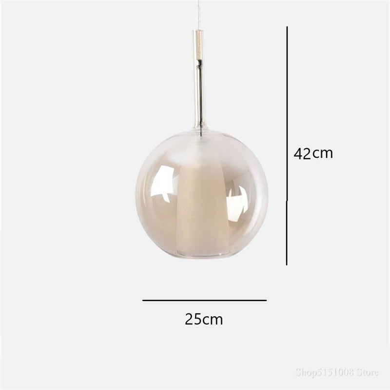 suspension lumineuse moderne transparent miroir doré led 249 2000 lumens 90 260v 5mètres carrés