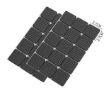 protecteurs meubles adhésifs mousse eva noir tissu petits points pratique utilitaire 12pcs rond 30pcs