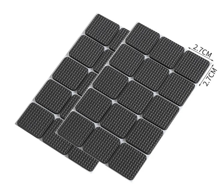 protecteurs meubles adhésifs mousse eva noir tissu petits points pratique utilitaire 12pcs rond 30pcs