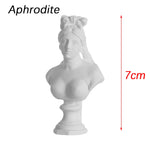 buste sculpté résine blanc détails granuleux classique réaliste décoration intérieureportrait miniature