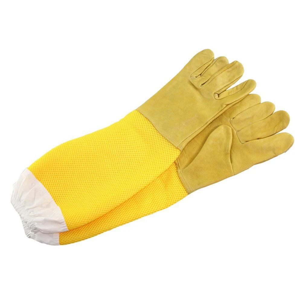 gants apiculture protection anti abeilles peau mouton maille blanc taille xxl xxxl
