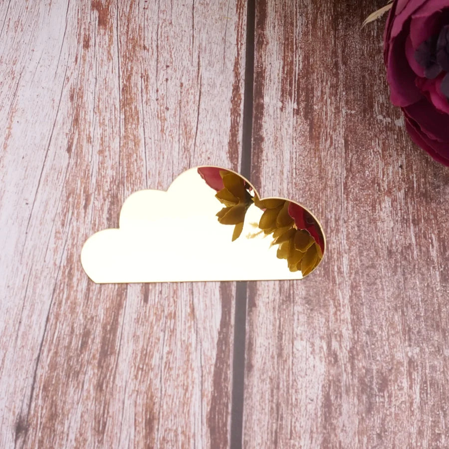 nuages coeurs fleurs séchées or rose argent moderne décoration mariage anniversaire fêtes minimaliste ornement