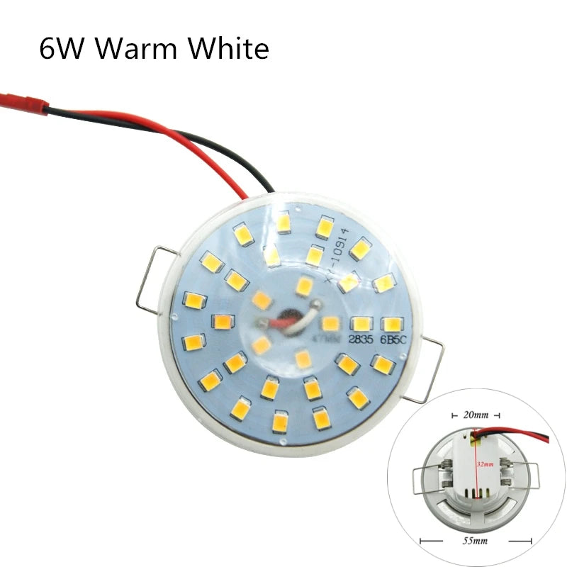 Spot LED encastrable 3W 5W 6W gris métallique noir moderne minimaliste clips câbles