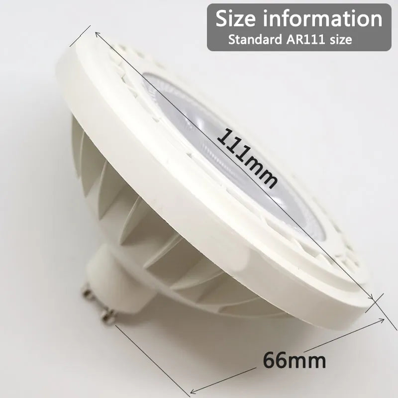 projecteur led ampoule gu10 g53 blanc moderne grille refroidissement 100000h