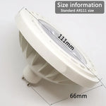projecteur led ampoule gu10 g53 blanc moderne grille refroidissement 100000h