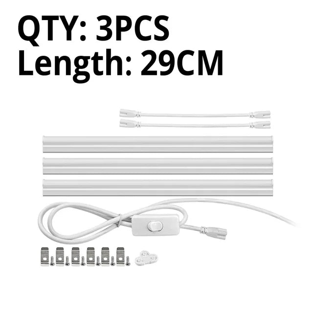 lampe led tube blanc moderne 29cm interrupteur adaptateurs 120deg Celsius