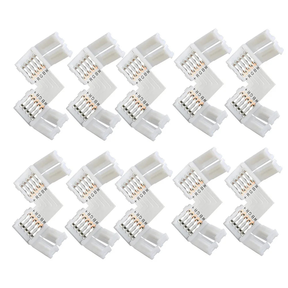 connecteur ruban led rgbw 5050 blanc moderne broches 12mm large 24v