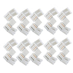 connecteur ruban led rgbw 5050 blanc moderne broches 12mm large 24v