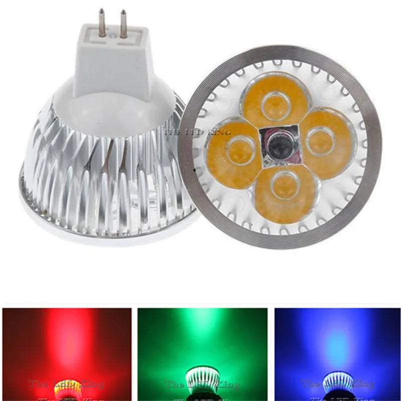 ampoule led projeteur mr16 12v 5w argenté rayures verticales moderne 60° gu53 50000h