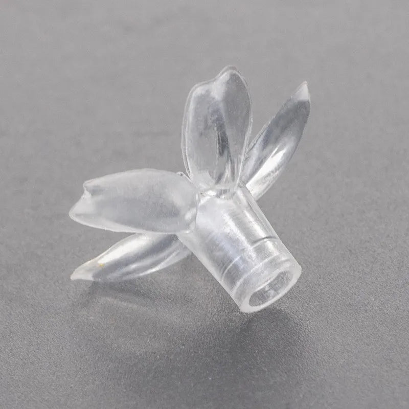 décorations noël fleurs transparentes petals modernes 100 pièces silicone souple LED vacances chambre