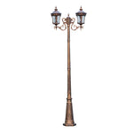 lampe rue industrielle led bronze élégante vintage ip65 éclairage public fer aluminium hand brushed