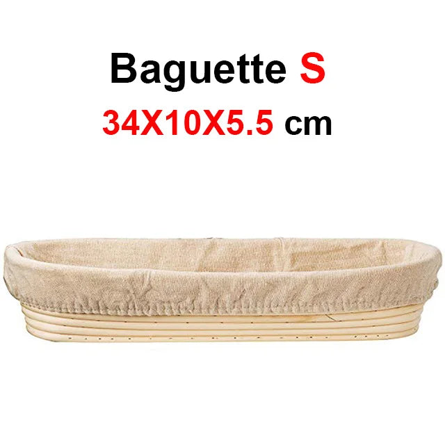 panier pain rotin naturel traditionnel tissu doux fermentation baguette ovale round respectueux environnement