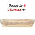 panier pain rotin naturel traditionnel tissu doux fermentation baguette ovale round respectueux environnement