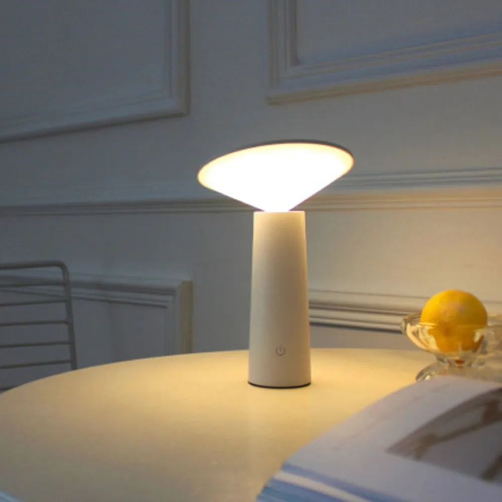 lampe table led rechargeable interrupteur tactile noir blanc moderne minimaliste
