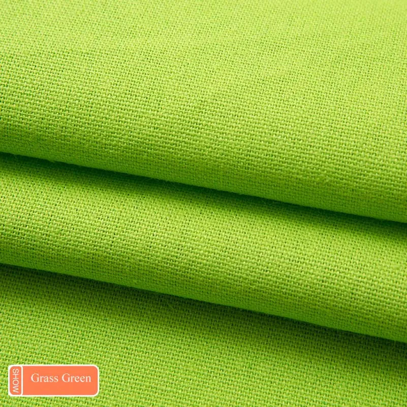 tissu toile coton résistant couture bricolage ameublement textile solide couleur unie 145cm