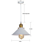 lampe suspendue industrielle conique noire dorée éclairage salon chambre éclairage intérieur E27 adaptable