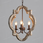 suspension lumineuse vintage gris clair brun finition rustique lumières ampoules E14