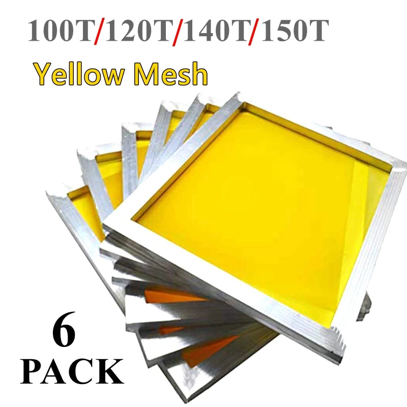 cadre sérigraphie aluminium maille polyester jaune circuit imprimé fabrication commerciale kit six pièces
