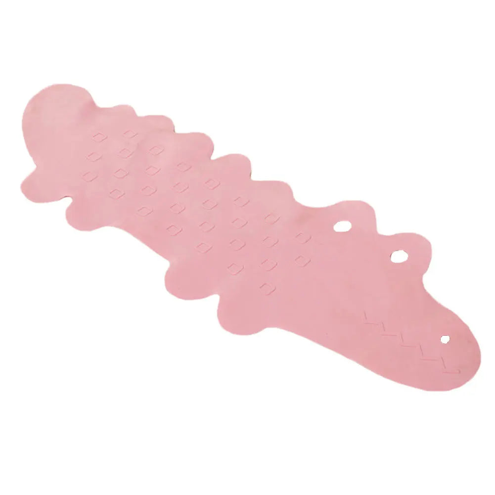 tapis bain enfant motif crocodile bleu vert rose non glissant salle bain