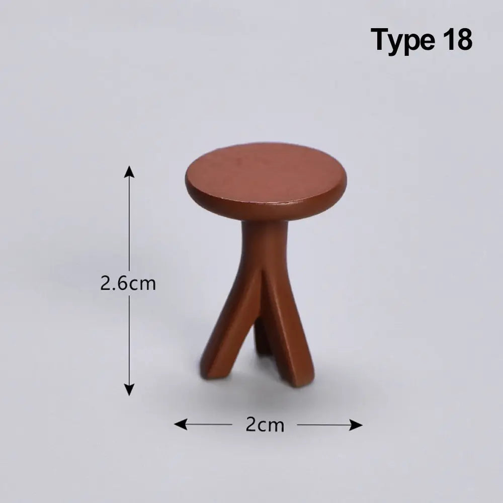 fauteuil tabouret table lit canapé commode miniature mobilier maison poupées accessoire jouets plastique