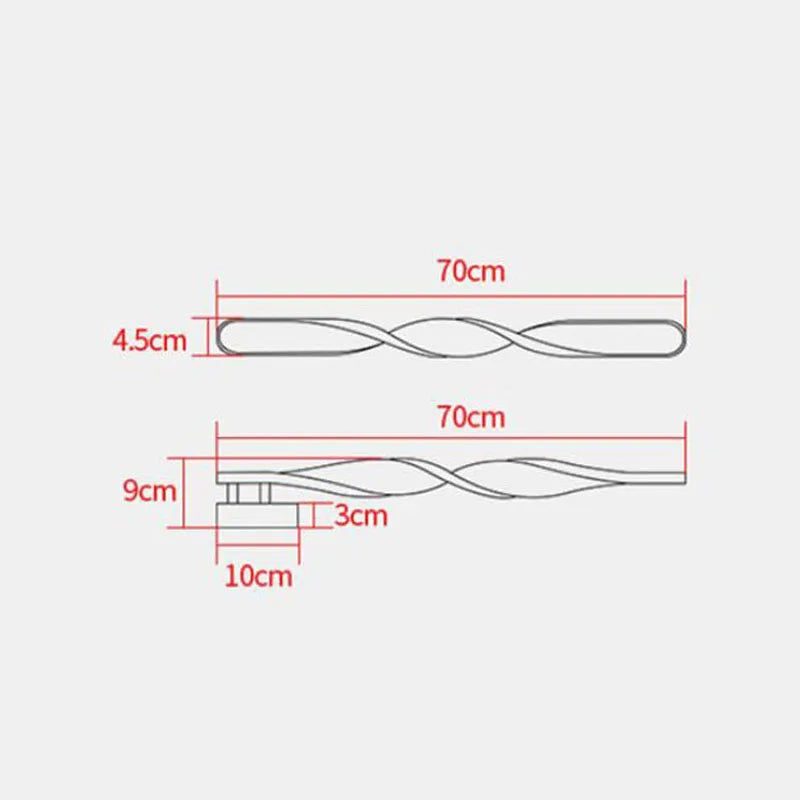 lampe murale moderne blanc ondulé fixée 220V LED 20+luminaires chambre salon