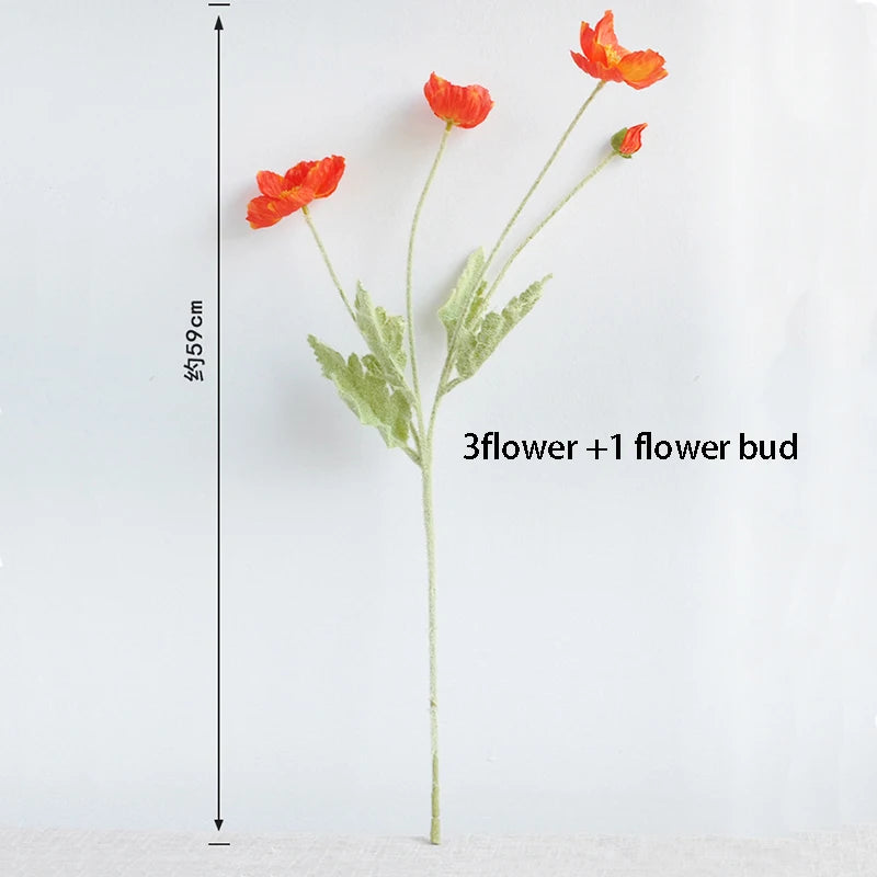 bouquet artificiel fleurs simples rose clair vert feuilles vertes moderne minimaliste décoration intérieure noël