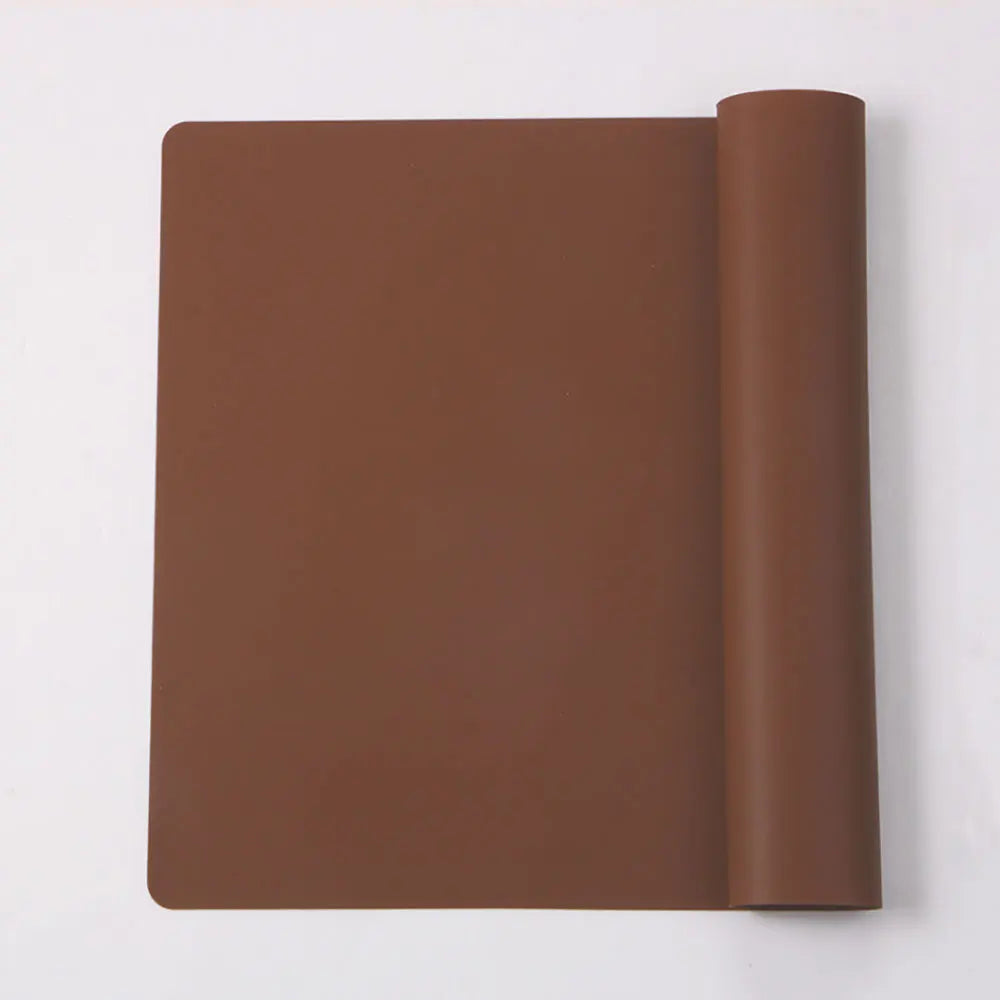 tapis cuisine silicone moderne vert bleu rouge orange marron uni durable respectueux environnement
