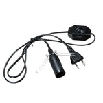 interrupteur lumineux noir blanc moderne e14 e27 variateur switch 1.8m câble électrique prise eu