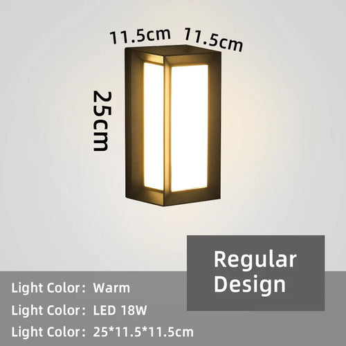 applique murale led impermeable detecteur mouvement exterieure contemporaine ornementale minimaliste verre trempé aluminium ip65