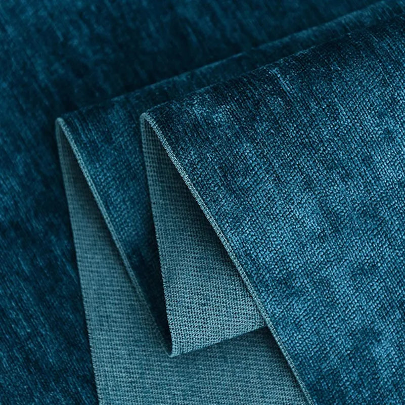 tissu chenille polyester résistant uni moderne bleu marron navy beige opacité 150cm abrasi
