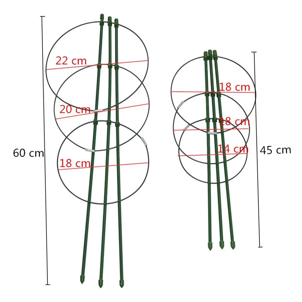 supports plantes grimpantes treillis jardin vert métallique durable clipsage tomates haricots 60cm 45cm